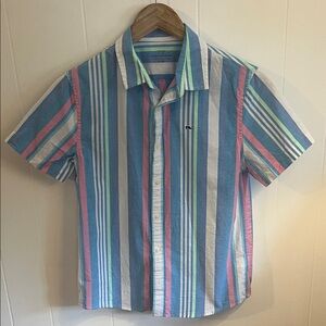 Vineyard Vines Blue and Pink Striped Boy’s Shirt